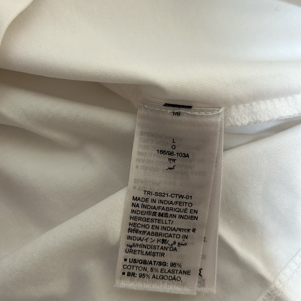THE DROP WOMEN ASTRIC TWIST FRONT SHIRT WHITE NEW Sz LARGE - Picture 8 of 11